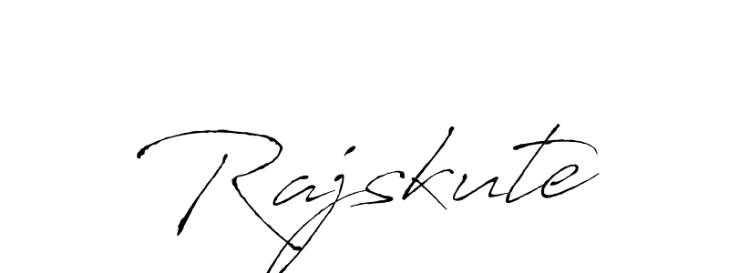 How to make Rajskute signature? Antro_Vectra is a professional autograph style. Create handwritten signature for Rajskute name. Rajskute signature style 6 images and pictures png