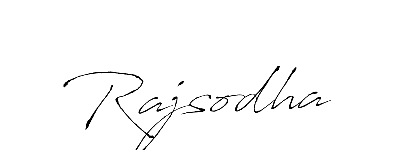Make a beautiful signature design for name Rajsodha. With this signature (Antro_Vectra) style, you can create a handwritten signature for free. Rajsodha signature style 6 images and pictures png