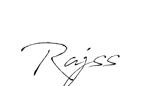 How to make Rajss signature? Antro_Vectra is a professional autograph style. Create handwritten signature for Rajss name. Rajss signature style 6 images and pictures png