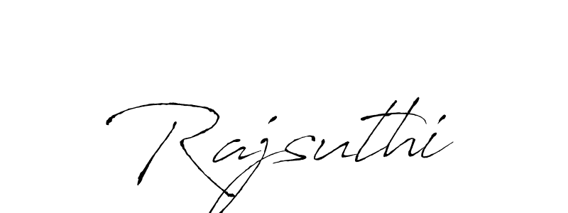 Make a beautiful signature design for name Rajsuthi. With this signature (Antro_Vectra) style, you can create a handwritten signature for free. Rajsuthi signature style 6 images and pictures png