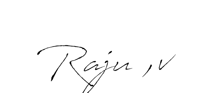 The best way (Antro_Vectra) to make a short signature is to pick only two or three words in your name. The name Raju ,v include a total of six letters. For converting this name. Raju ,v signature style 6 images and pictures png