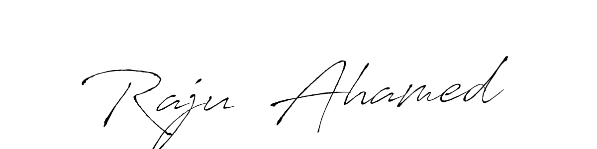 This is the best signature style for the Raju  Ahamed name. Also you like these signature font (Antro_Vectra). Mix name signature. Raju  Ahamed signature style 6 images and pictures png