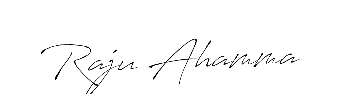 Create a beautiful signature design for name Raju Ahamma. With this signature (Antro_Vectra) fonts, you can make a handwritten signature for free. Raju Ahamma signature style 6 images and pictures png