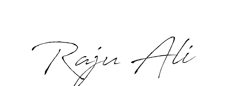 Make a beautiful signature design for name Raju Ali. With this signature (Antro_Vectra) style, you can create a handwritten signature for free. Raju Ali signature style 6 images and pictures png