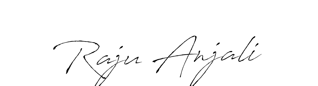 Raju Anjali stylish signature style. Best Handwritten Sign (Antro_Vectra) for my name. Handwritten Signature Collection Ideas for my name Raju Anjali. Raju Anjali signature style 6 images and pictures png