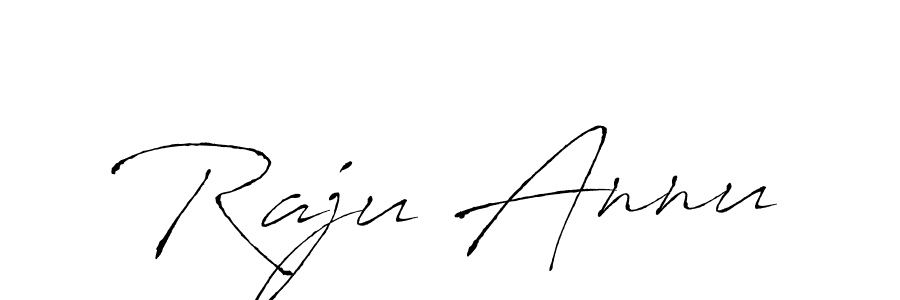 Design your own signature with our free online signature maker. With this signature software, you can create a handwritten (Antro_Vectra) signature for name Raju Annu. Raju Annu signature style 6 images and pictures png