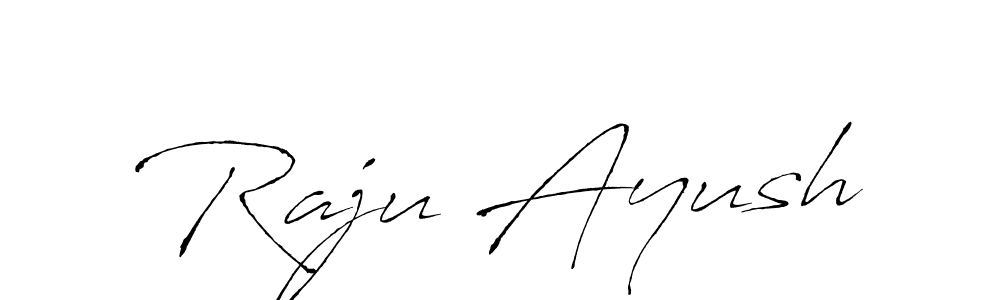 Similarly Antro_Vectra is the best handwritten signature design. Signature creator online .You can use it as an online autograph creator for name Raju Ayush. Raju Ayush signature style 6 images and pictures png