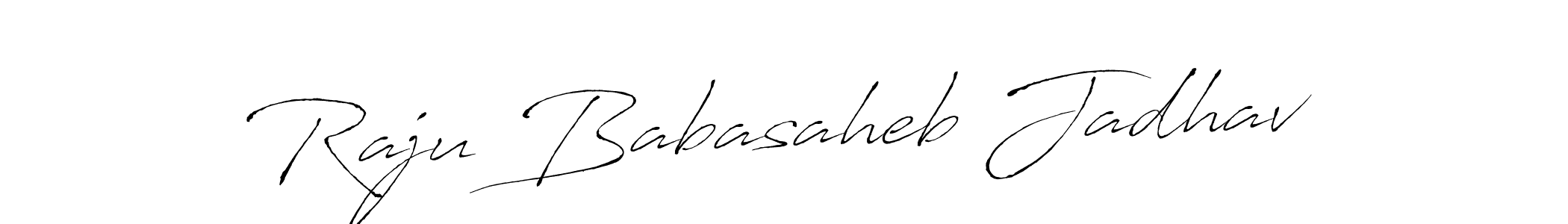 Make a beautiful signature design for name Raju Babasaheb Jadhav. With this signature (Antro_Vectra) style, you can create a handwritten signature for free. Raju Babasaheb Jadhav signature style 6 images and pictures png