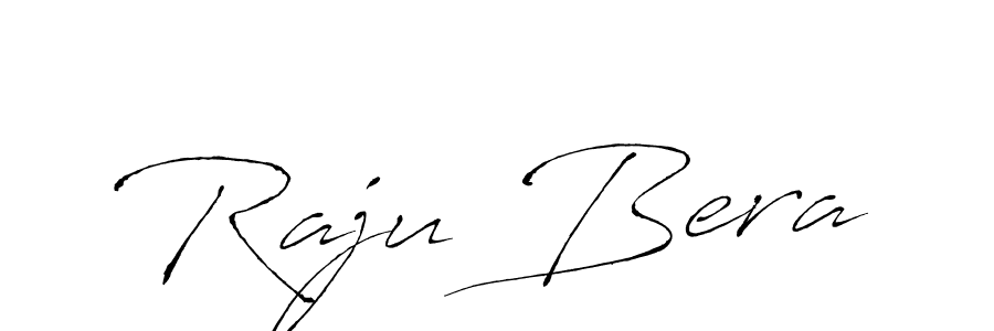 How to make Raju Bera name signature. Use Antro_Vectra style for creating short signs online. This is the latest handwritten sign. Raju Bera signature style 6 images and pictures png