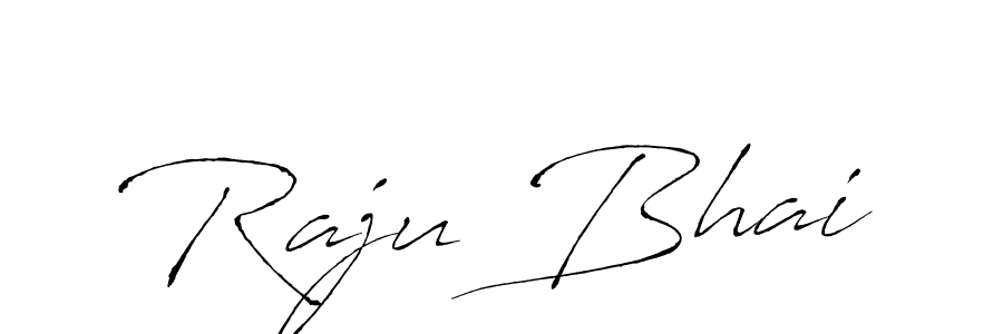 Raju Bhai stylish signature style. Best Handwritten Sign (Antro_Vectra) for my name. Handwritten Signature Collection Ideas for my name Raju Bhai. Raju Bhai signature style 6 images and pictures png