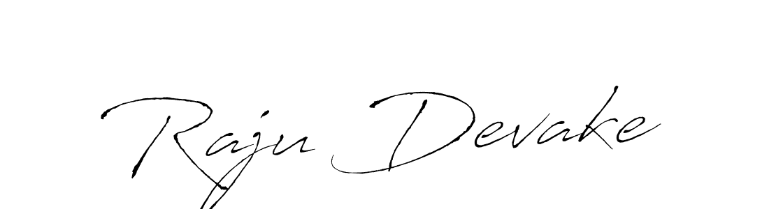 Use a signature maker to create a handwritten signature online. With this signature software, you can design (Antro_Vectra) your own signature for name Raju Devake. Raju Devake signature style 6 images and pictures png