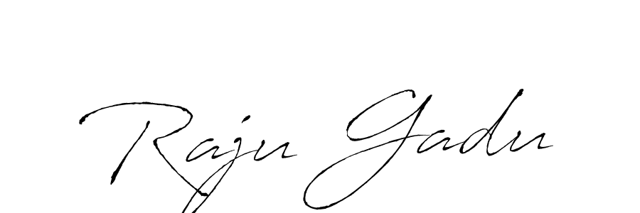 Create a beautiful signature design for name Raju Gadu. With this signature (Antro_Vectra) fonts, you can make a handwritten signature for free. Raju Gadu signature style 6 images and pictures png