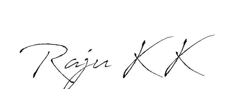 Create a beautiful signature design for name Raju K K. With this signature (Antro_Vectra) fonts, you can make a handwritten signature for free. Raju K K signature style 6 images and pictures png