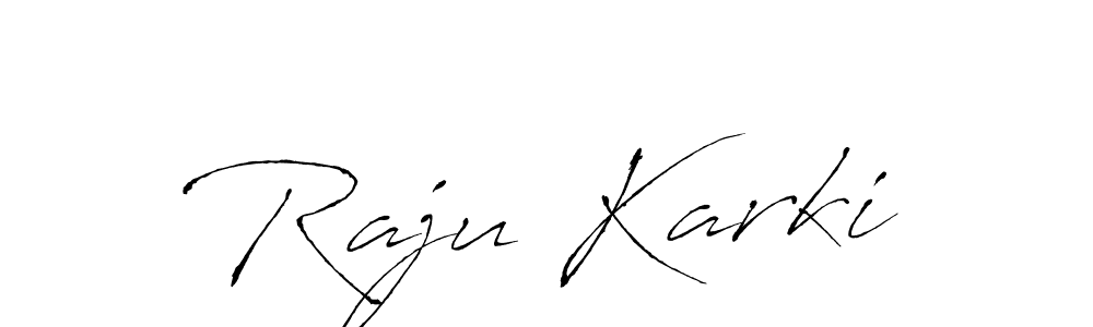 The best way (Antro_Vectra) to make a short signature is to pick only two or three words in your name. The name Raju Karki include a total of six letters. For converting this name. Raju Karki signature style 6 images and pictures png