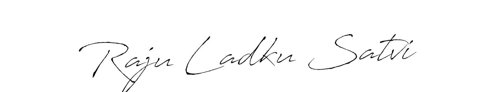 Also You can easily find your signature by using the search form. We will create Raju Ladku Satvi name handwritten signature images for you free of cost using Antro_Vectra sign style. Raju Ladku Satvi signature style 6 images and pictures png
