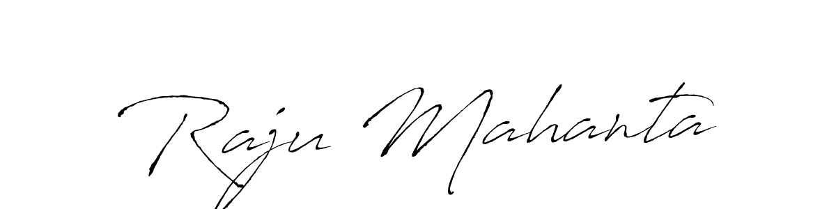 Design your own signature with our free online signature maker. With this signature software, you can create a handwritten (Antro_Vectra) signature for name Raju Mahanta. Raju Mahanta signature style 6 images and pictures png