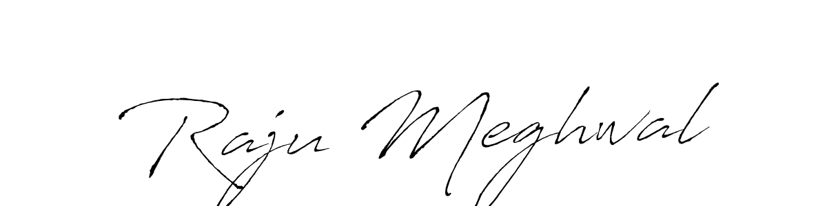 Make a beautiful signature design for name Raju Meghwal. With this signature (Antro_Vectra) style, you can create a handwritten signature for free. Raju Meghwal signature style 6 images and pictures png