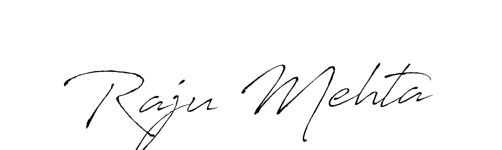 Use a signature maker to create a handwritten signature online. With this signature software, you can design (Antro_Vectra) your own signature for name Raju Mehta. Raju Mehta signature style 6 images and pictures png