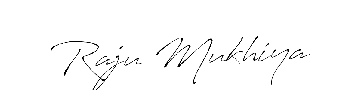 Make a beautiful signature design for name Raju Mukhiya. With this signature (Antro_Vectra) style, you can create a handwritten signature for free. Raju Mukhiya signature style 6 images and pictures png