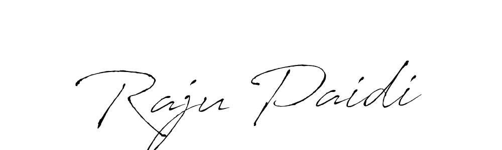 Design your own signature with our free online signature maker. With this signature software, you can create a handwritten (Antro_Vectra) signature for name Raju Paidi. Raju Paidi signature style 6 images and pictures png