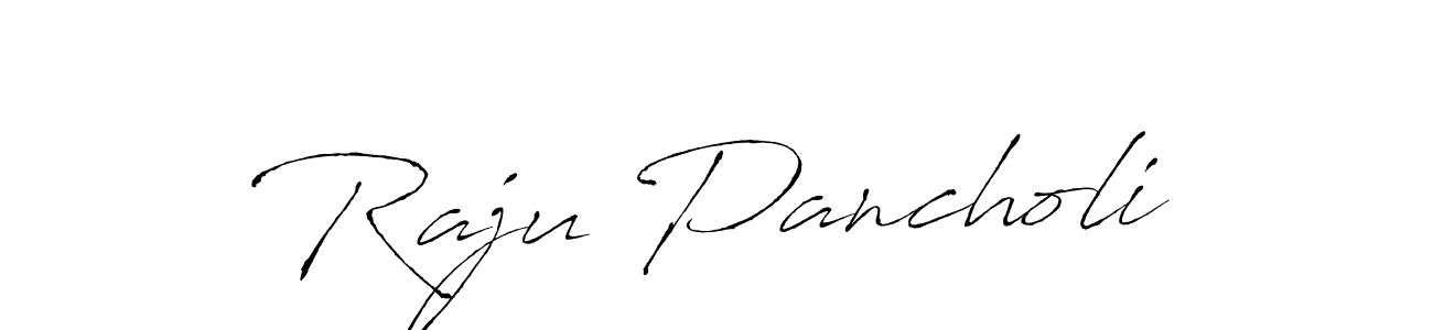 Similarly Antro_Vectra is the best handwritten signature design. Signature creator online .You can use it as an online autograph creator for name Raju Pancholi. Raju Pancholi signature style 6 images and pictures png