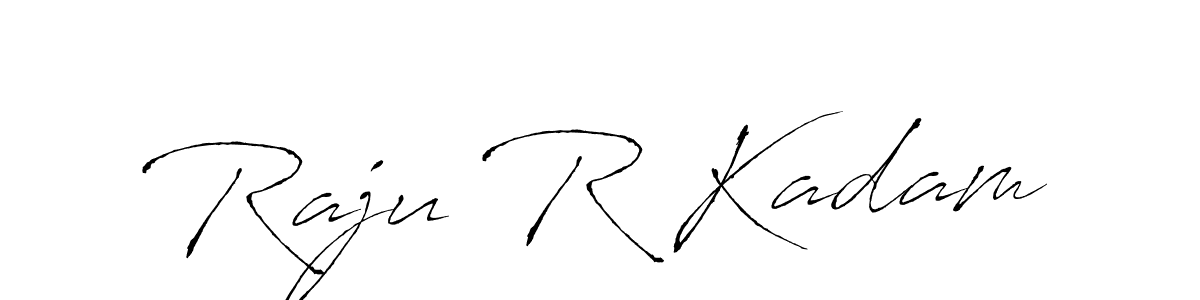 Make a beautiful signature design for name Raju R Kadam. With this signature (Antro_Vectra) style, you can create a handwritten signature for free. Raju R Kadam signature style 6 images and pictures png