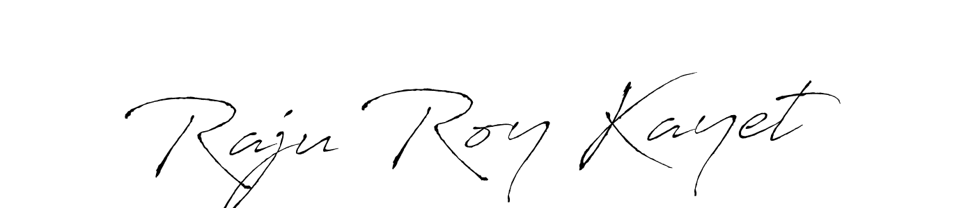 Make a beautiful signature design for name Raju Roy Kayet. With this signature (Antro_Vectra) style, you can create a handwritten signature for free. Raju Roy Kayet signature style 6 images and pictures png