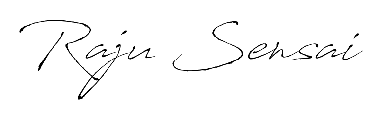 How to make Raju Sensai signature? Antro_Vectra is a professional autograph style. Create handwritten signature for Raju Sensai name. Raju Sensai signature style 6 images and pictures png