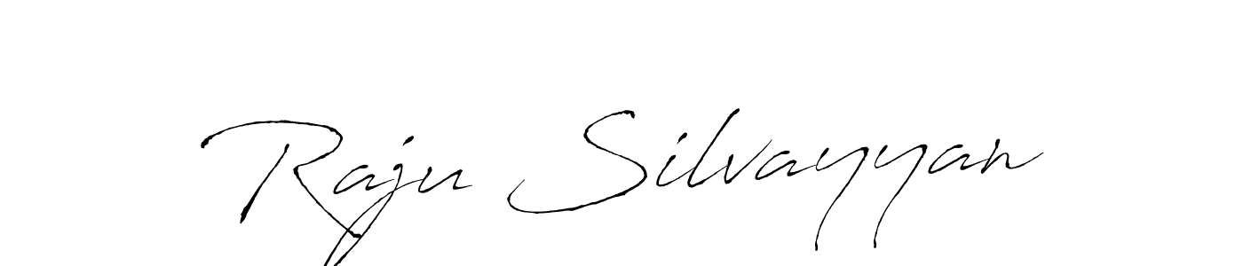 You should practise on your own different ways (Antro_Vectra) to write your name (Raju Silvayyan) in signature. don't let someone else do it for you. Raju Silvayyan signature style 6 images and pictures png