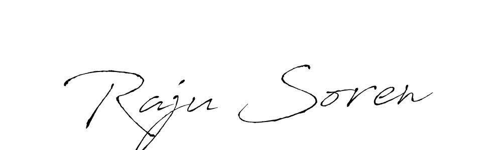 Raju Soren stylish signature style. Best Handwritten Sign (Antro_Vectra) for my name. Handwritten Signature Collection Ideas for my name Raju Soren. Raju Soren signature style 6 images and pictures png