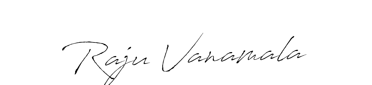 Create a beautiful signature design for name Raju Vanamala. With this signature (Antro_Vectra) fonts, you can make a handwritten signature for free. Raju Vanamala signature style 6 images and pictures png