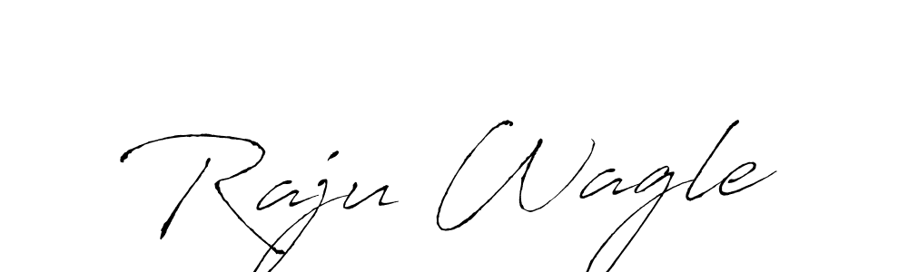 Design your own signature with our free online signature maker. With this signature software, you can create a handwritten (Antro_Vectra) signature for name Raju Wagle. Raju Wagle signature style 6 images and pictures png