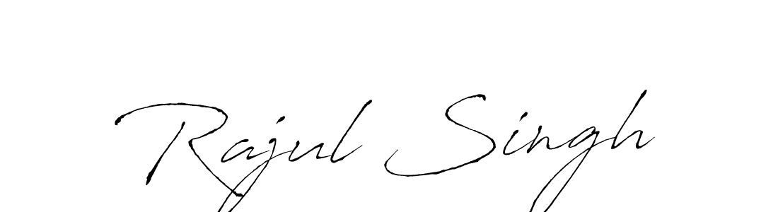 How to make Rajul Singh signature? Antro_Vectra is a professional autograph style. Create handwritten signature for Rajul Singh name. Rajul Singh signature style 6 images and pictures png