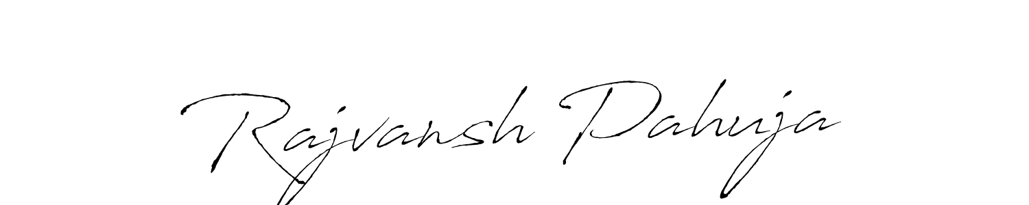 This is the best signature style for the Rajvansh Pahuja name. Also you like these signature font (Antro_Vectra). Mix name signature. Rajvansh Pahuja signature style 6 images and pictures png