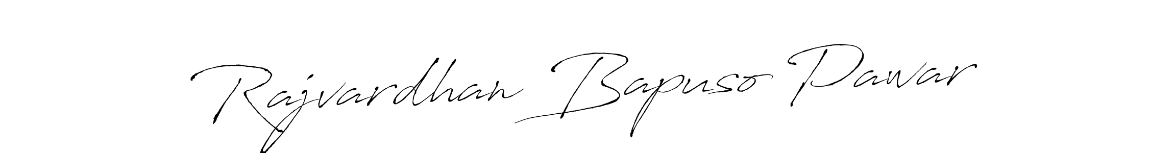 Design your own signature with our free online signature maker. With this signature software, you can create a handwritten (Antro_Vectra) signature for name Rajvardhan Bapuso Pawar. Rajvardhan Bapuso Pawar signature style 6 images and pictures png