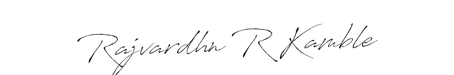 Use a signature maker to create a handwritten signature online. With this signature software, you can design (Antro_Vectra) your own signature for name Rajvardhn R Kamble. Rajvardhn R Kamble signature style 6 images and pictures png