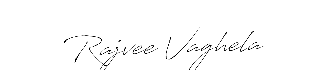 Rajvee Vaghela stylish signature style. Best Handwritten Sign (Antro_Vectra) for my name. Handwritten Signature Collection Ideas for my name Rajvee Vaghela. Rajvee Vaghela signature style 6 images and pictures png