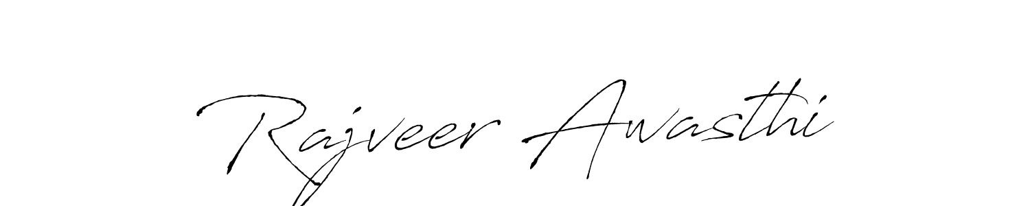 Make a beautiful signature design for name Rajveer Awasthi. With this signature (Antro_Vectra) style, you can create a handwritten signature for free. Rajveer Awasthi signature style 6 images and pictures png