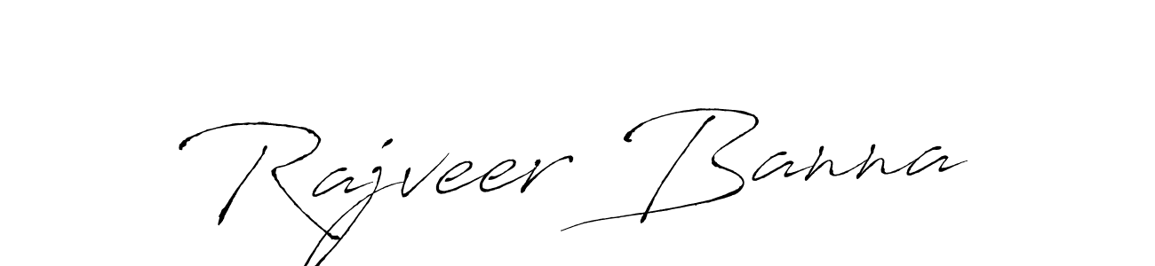 How to make Rajveer Banna signature? Antro_Vectra is a professional autograph style. Create handwritten signature for Rajveer Banna name. Rajveer Banna signature style 6 images and pictures png