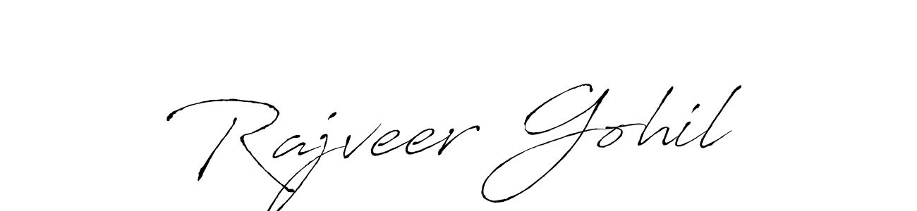 Use a signature maker to create a handwritten signature online. With this signature software, you can design (Antro_Vectra) your own signature for name Rajveer Gohil. Rajveer Gohil signature style 6 images and pictures png