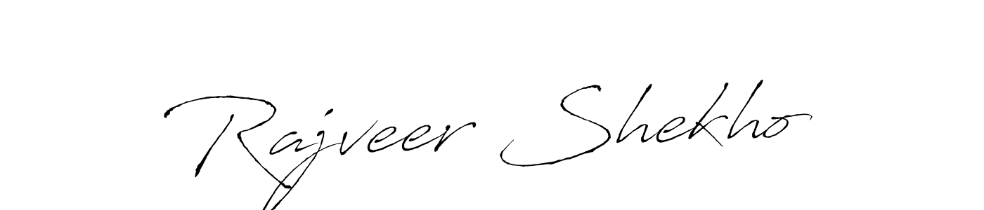 Design your own signature with our free online signature maker. With this signature software, you can create a handwritten (Antro_Vectra) signature for name Rajveer Shekho. Rajveer Shekho signature style 6 images and pictures png