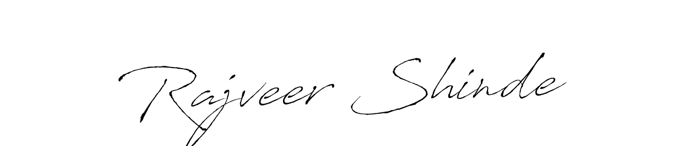 Make a beautiful signature design for name Rajveer Shinde. With this signature (Antro_Vectra) style, you can create a handwritten signature for free. Rajveer Shinde signature style 6 images and pictures png