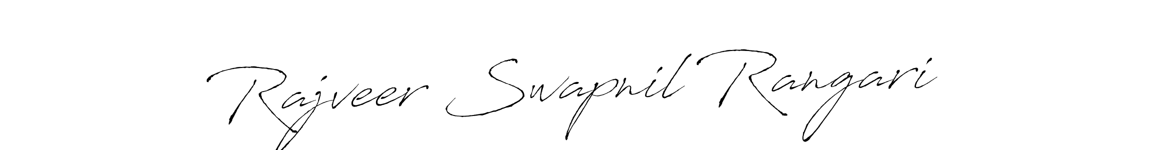 Create a beautiful signature design for name Rajveer Swapnil Rangari. With this signature (Antro_Vectra) fonts, you can make a handwritten signature for free. Rajveer Swapnil Rangari signature style 6 images and pictures png
