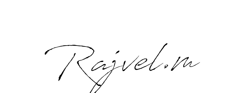 Make a beautiful signature design for name Rajvel.m. With this signature (Antro_Vectra) style, you can create a handwritten signature for free. Rajvel.m signature style 6 images and pictures png