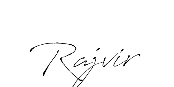 Create a beautiful signature design for name Rajvir. With this signature (Antro_Vectra) fonts, you can make a handwritten signature for free. Rajvir signature style 6 images and pictures png