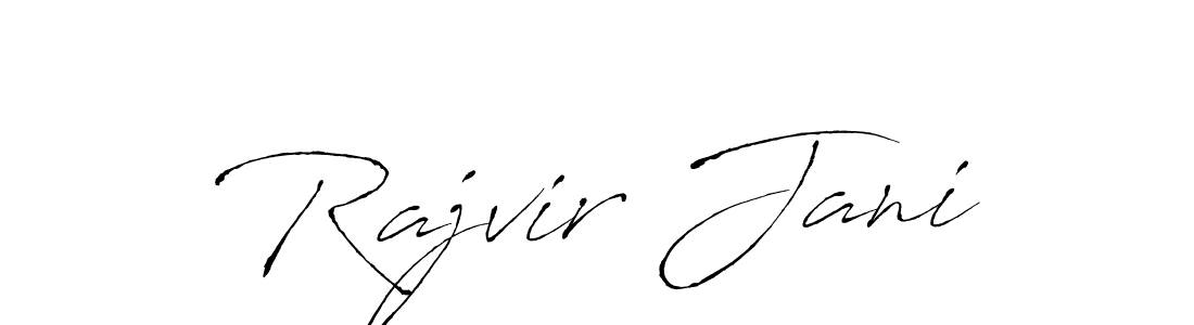 Create a beautiful signature design for name Rajvir Jani. With this signature (Antro_Vectra) fonts, you can make a handwritten signature for free. Rajvir Jani signature style 6 images and pictures png