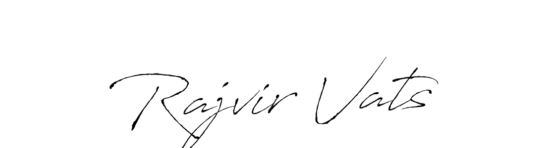 You should practise on your own different ways (Antro_Vectra) to write your name (Rajvir Vats) in signature. don't let someone else do it for you. Rajvir Vats signature style 6 images and pictures png
