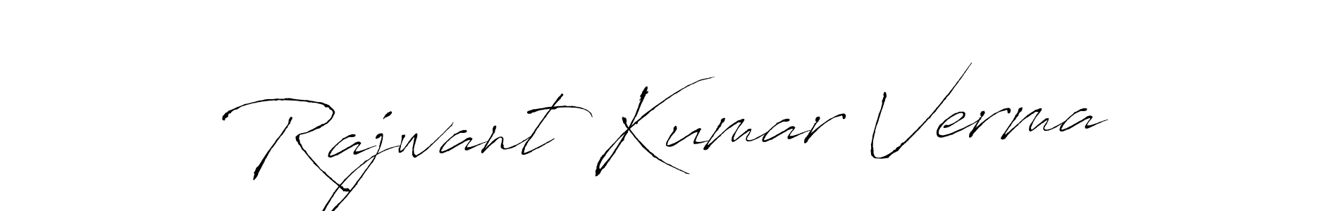 Make a beautiful signature design for name Rajwant Kumar Verma. With this signature (Antro_Vectra) style, you can create a handwritten signature for free. Rajwant Kumar Verma signature style 6 images and pictures png