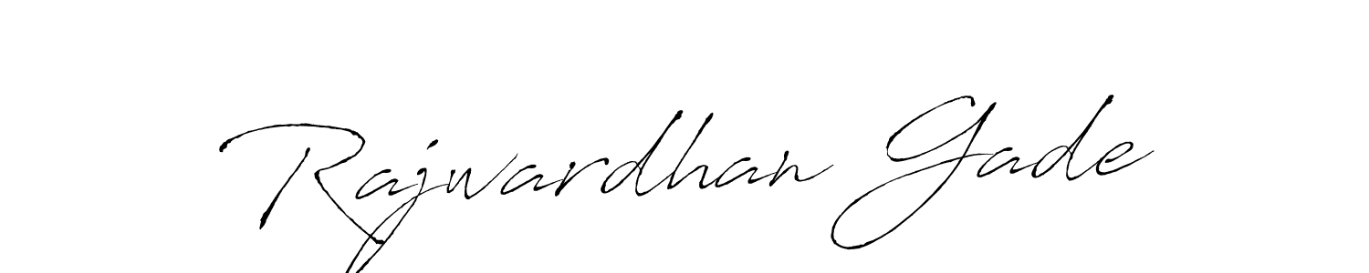 Use a signature maker to create a handwritten signature online. With this signature software, you can design (Antro_Vectra) your own signature for name Rajwardhan Gade. Rajwardhan Gade signature style 6 images and pictures png