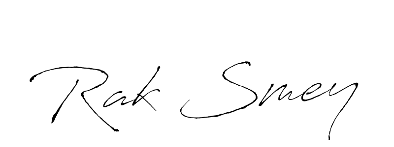 The best way (Antro_Vectra) to make a short signature is to pick only two or three words in your name. The name Rak Smey include a total of six letters. For converting this name. Rak Smey signature style 6 images and pictures png